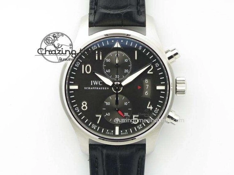 MIROTIME 0502 Portuguese Chrono IW3716 Z+F 1:1 Best Edition White Dial on Gray Rubber Strap A WrinkleFree 7014